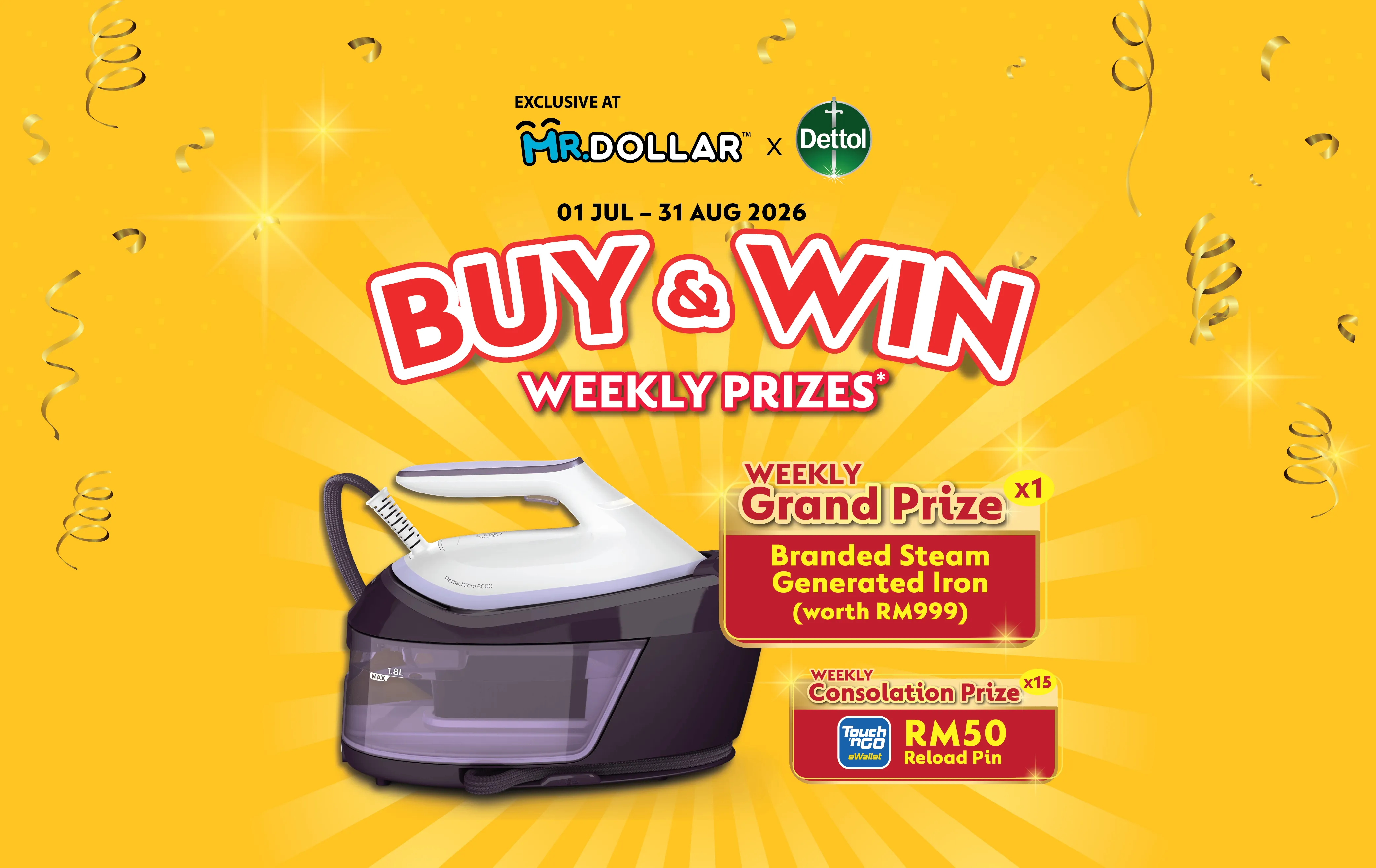 MR.DOLLAR x Dettol 2026 Buy & Win Exclusive Contest