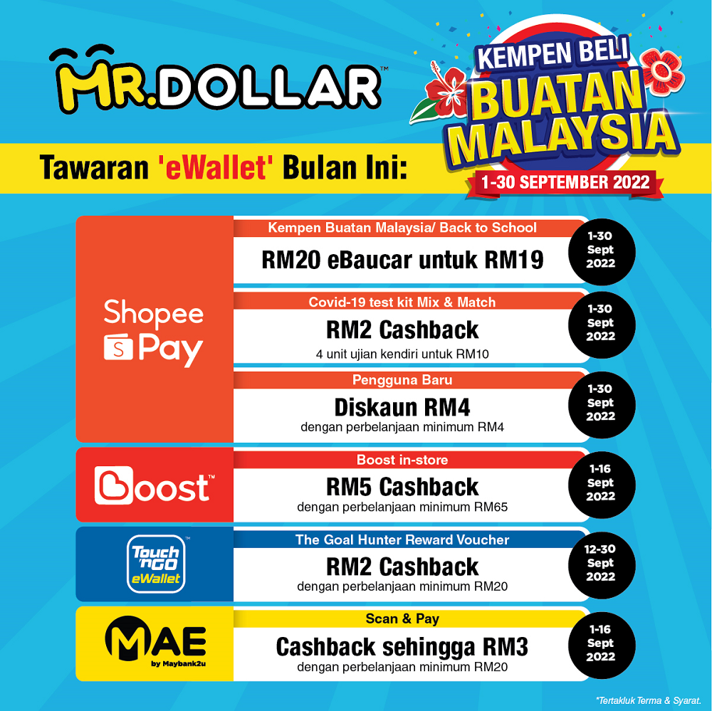 MR.DOLLAR eWallet Promotion Sep 2022